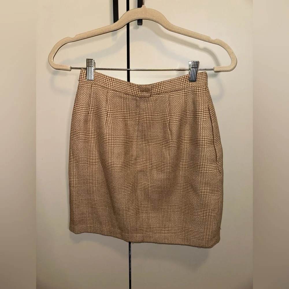 Vintage Christian Dior Women’s Mini Skirt Wool and Alpaca Suit Size 4